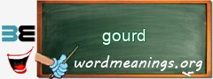 WordMeaning blackboard for gourd